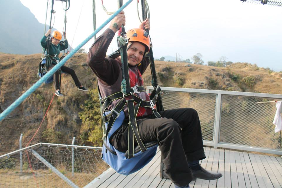 Nanu challanged me for Zipflying, I made it.