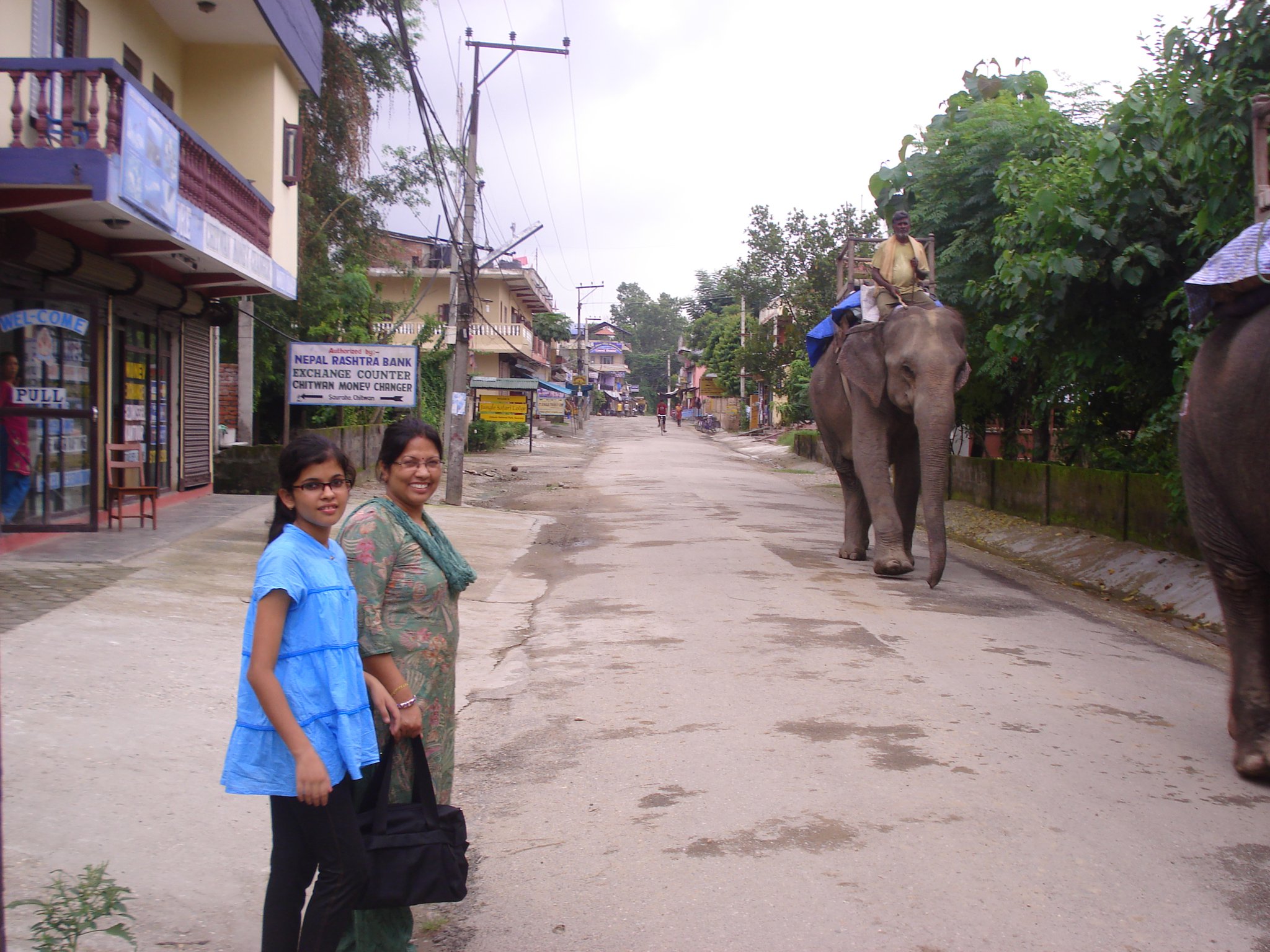 Paru and Nanu in Sauraha, Nepal