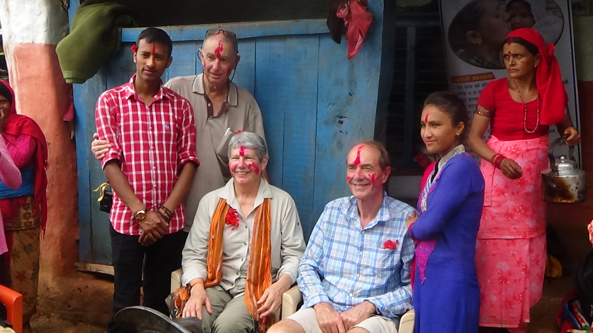 The locals presented the heartfelt thank you to Laureate Professor Roger Smith, Ms. Annie Smith, Mr. David Young and Dr Binod Bindu Sharma for having such a culturally appropriate community education program organised in the villages.